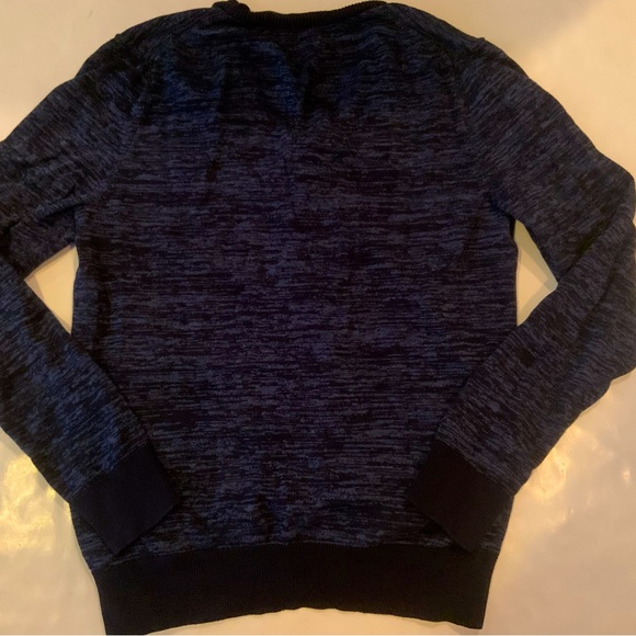 Express Cardigan Men's Small Blue Knit Button Up Classic Casual Preppy Grandpa - Picture 8 of 10